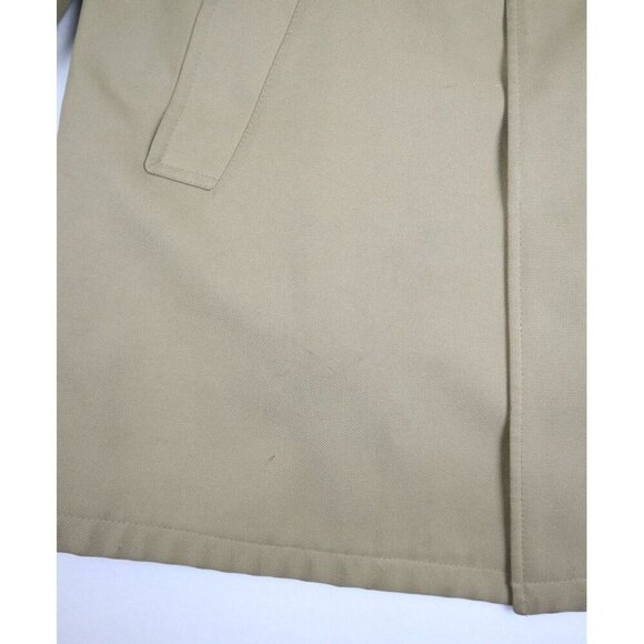 VINTAGE BEIGE TRENCH COAT JACKET SEARS MEN'S STORE - SIZE 44R - REMOVABLE LINER - Picture 3 of 11